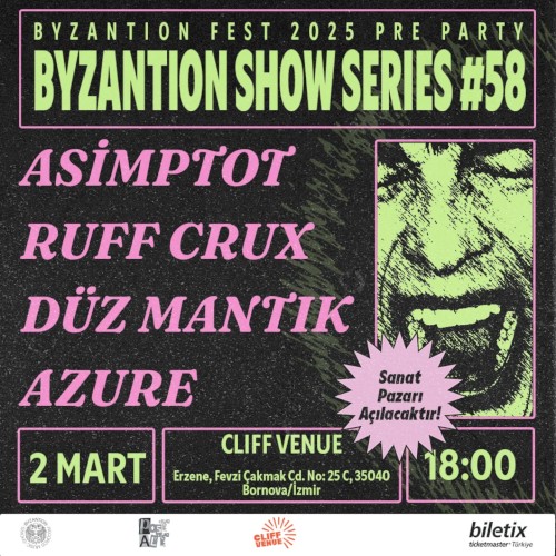 Asimptot, Düz Mantık, Azure & Ruff Crux @ Cliff Venue